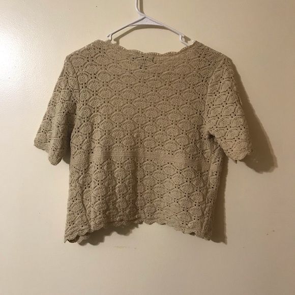 Beige crochet cardigan - Picture 3 of 3